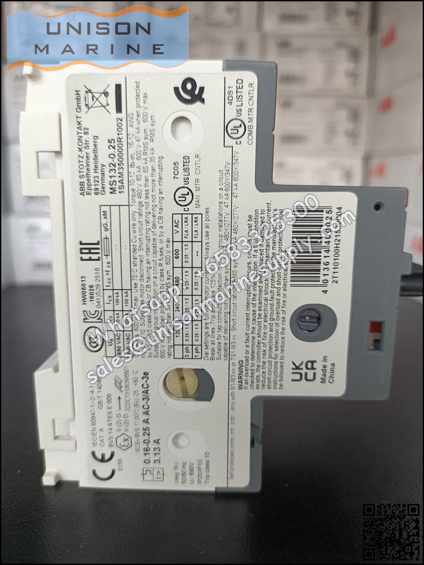 ABB Manual Motor Starter MS132-0.25 1SAM350000R1002