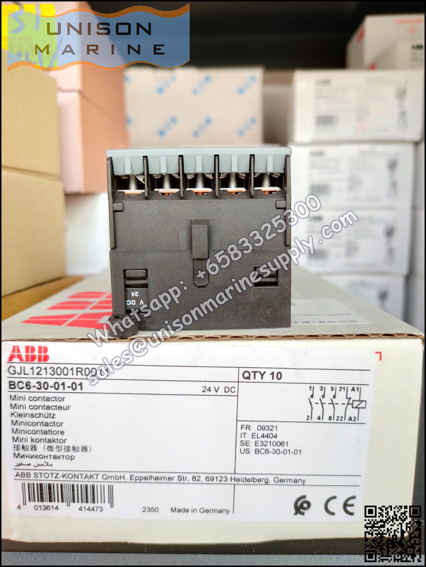 ABB B6, B7 series mini contactors: BC6-30-01