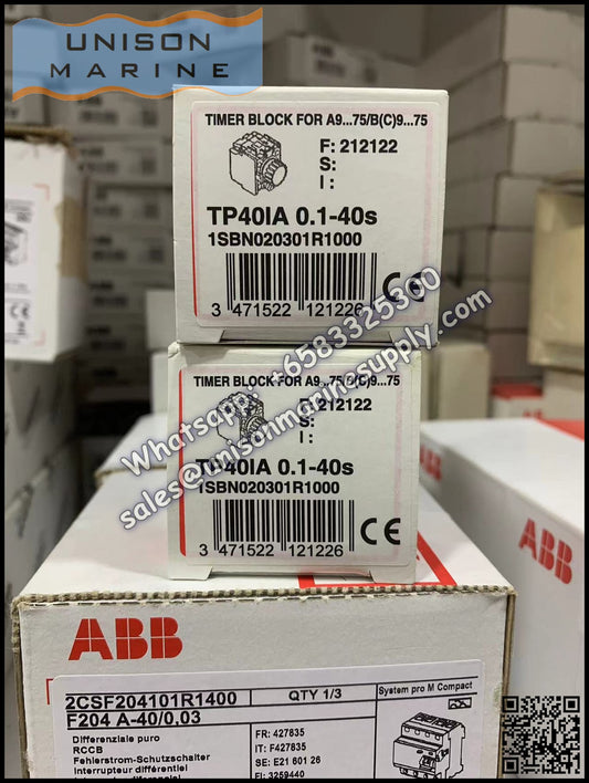 ABB AF Contactors Accessories Electronic timers TP40IA