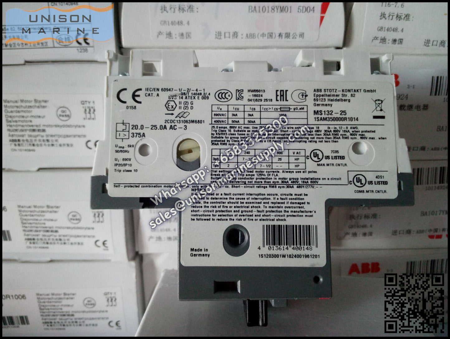 ABB Manual Motor Starter MS132-25 1SAM350000R1014