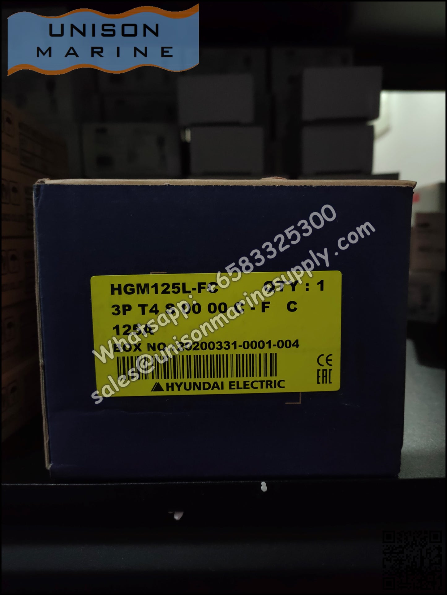 Hyundai Marine Circuit Breaker (MCCB) - HGM125L 3P Fixed / Plug-in Type