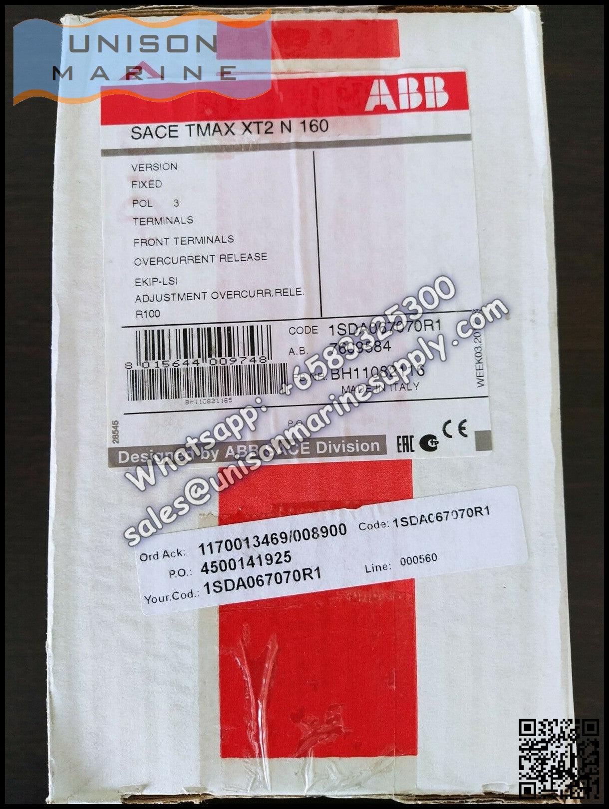 ABB SACE Tmax XT Circuit Breakers: XT2N 160 Ekip LSI