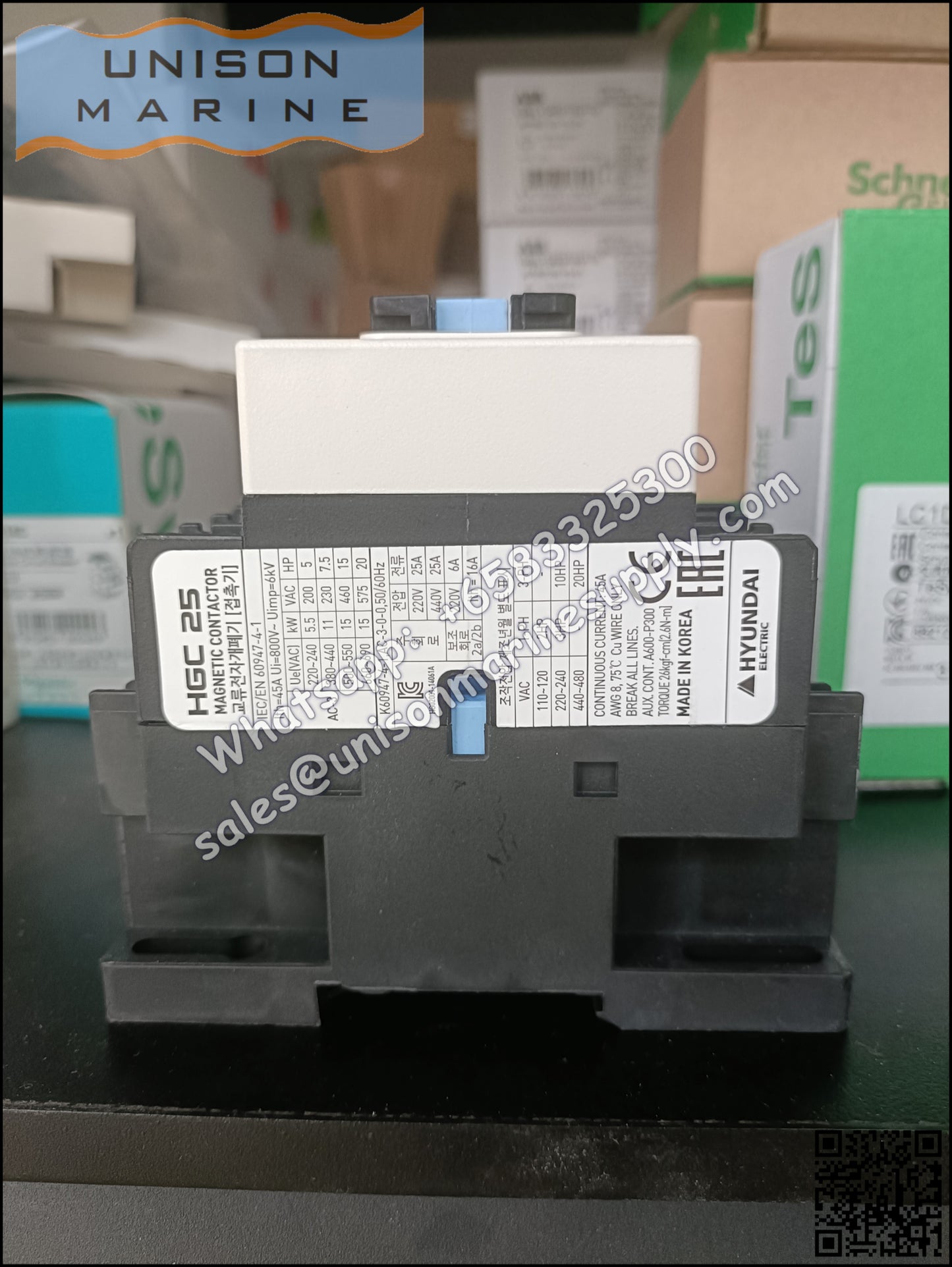 Hyundai Marine Magnetic Contactors HGC25