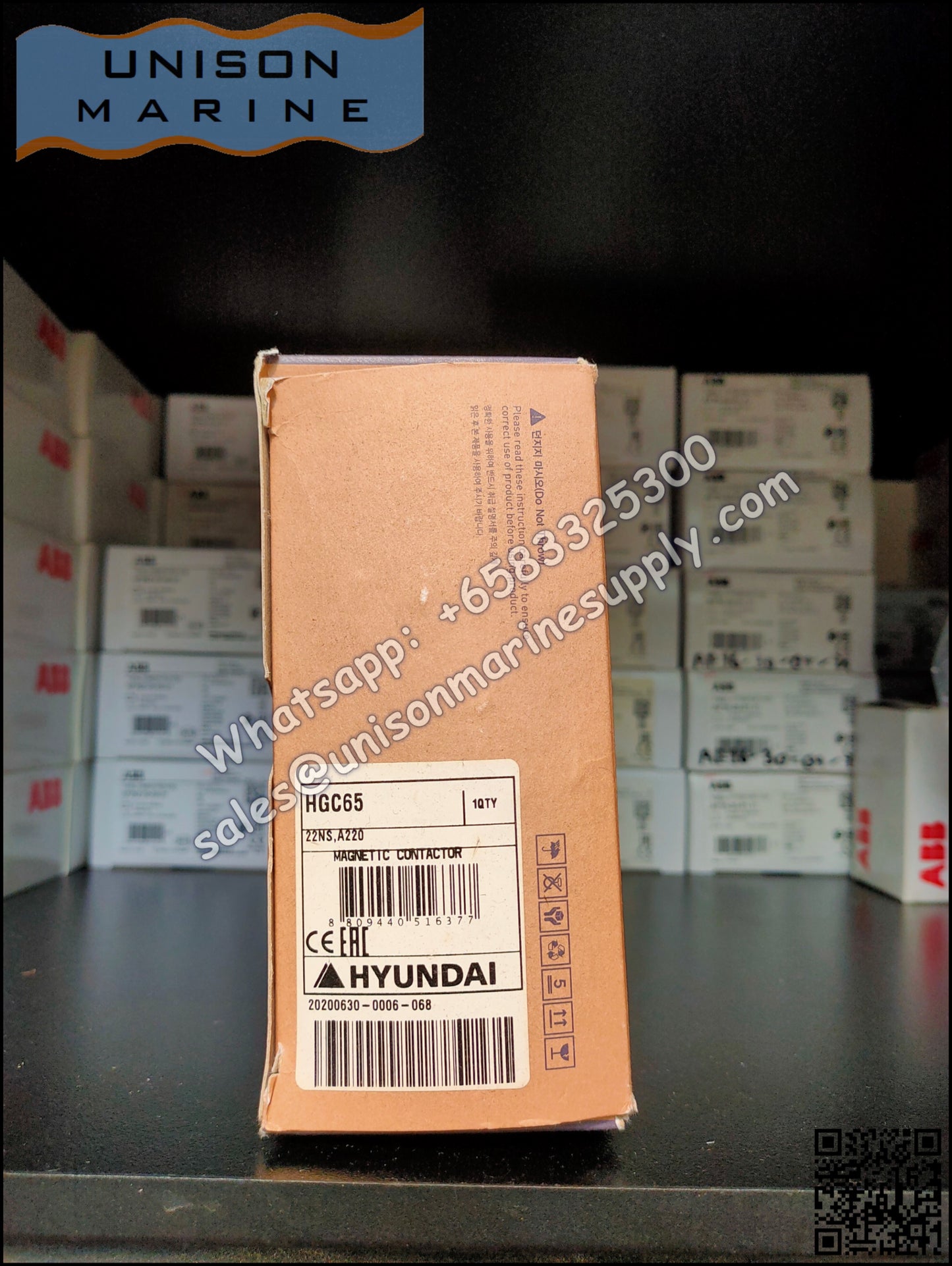 Hyundai Marine Magnetic Contactors HGC65