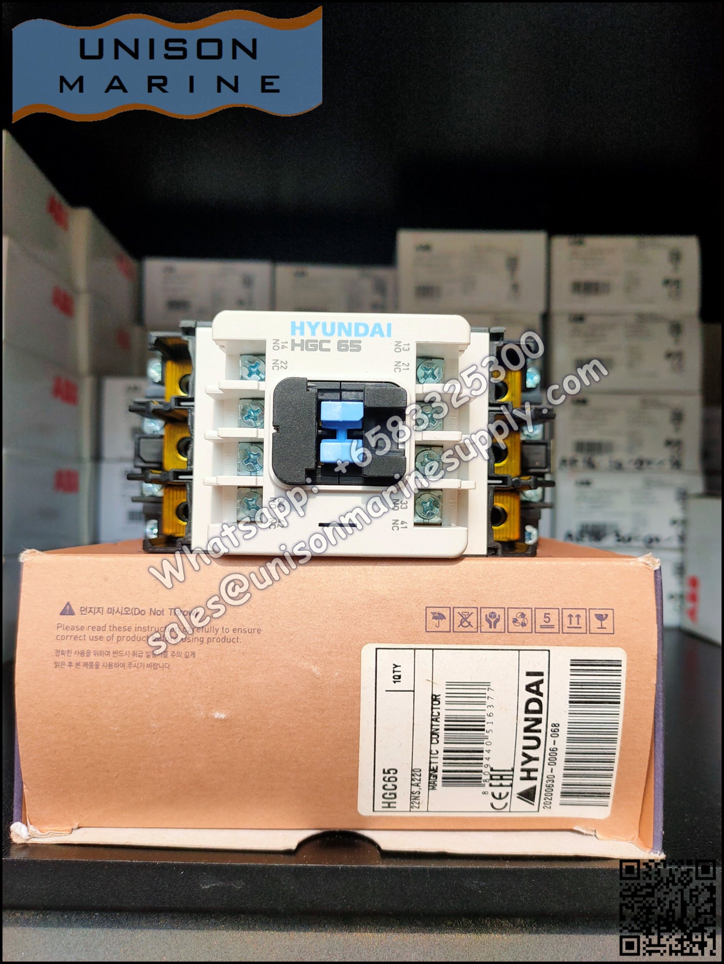 Hyundai Marine Magnetic Contactors HGC65
