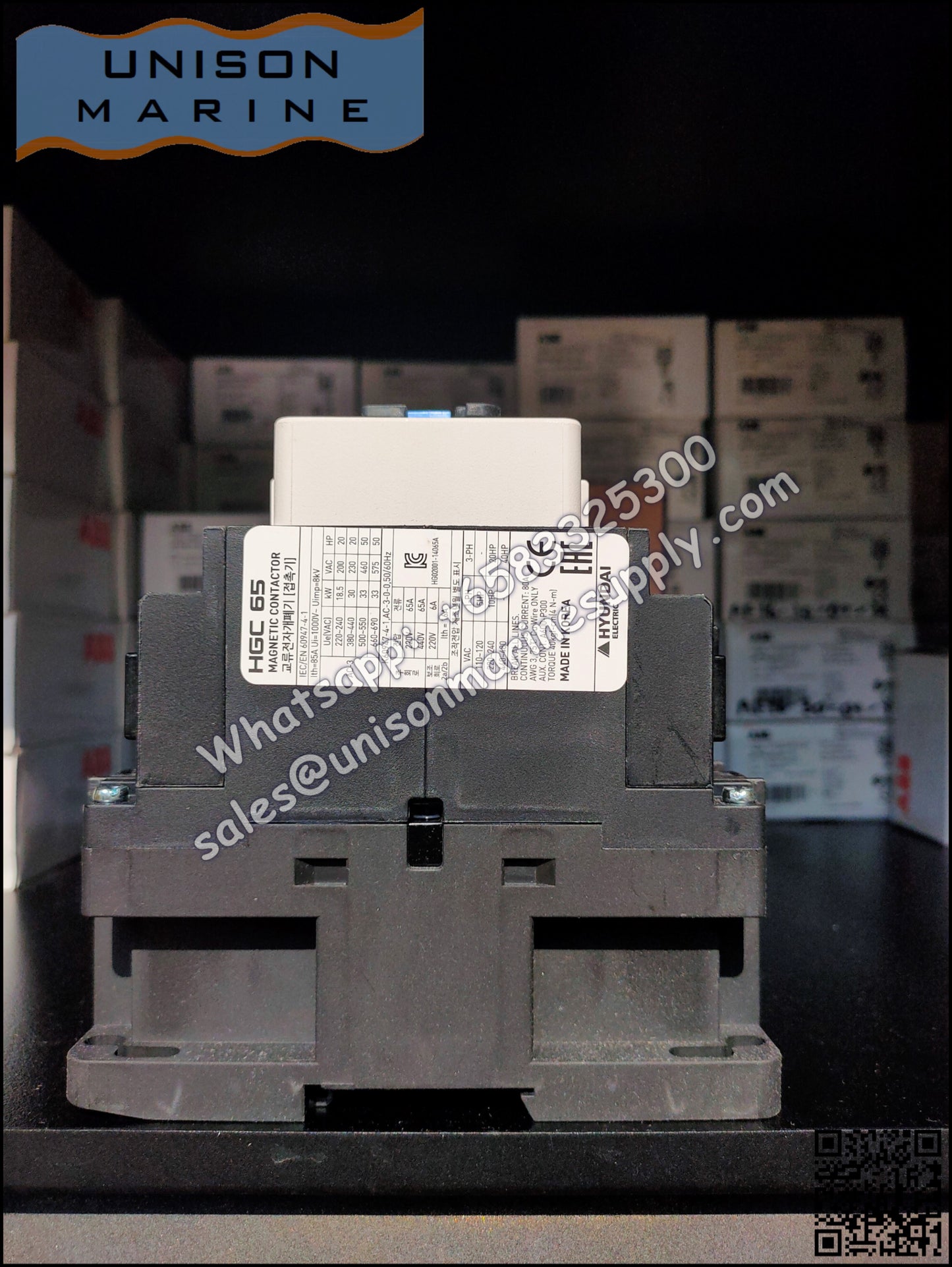 Hyundai Marine Magnetic Contactors HGC65
