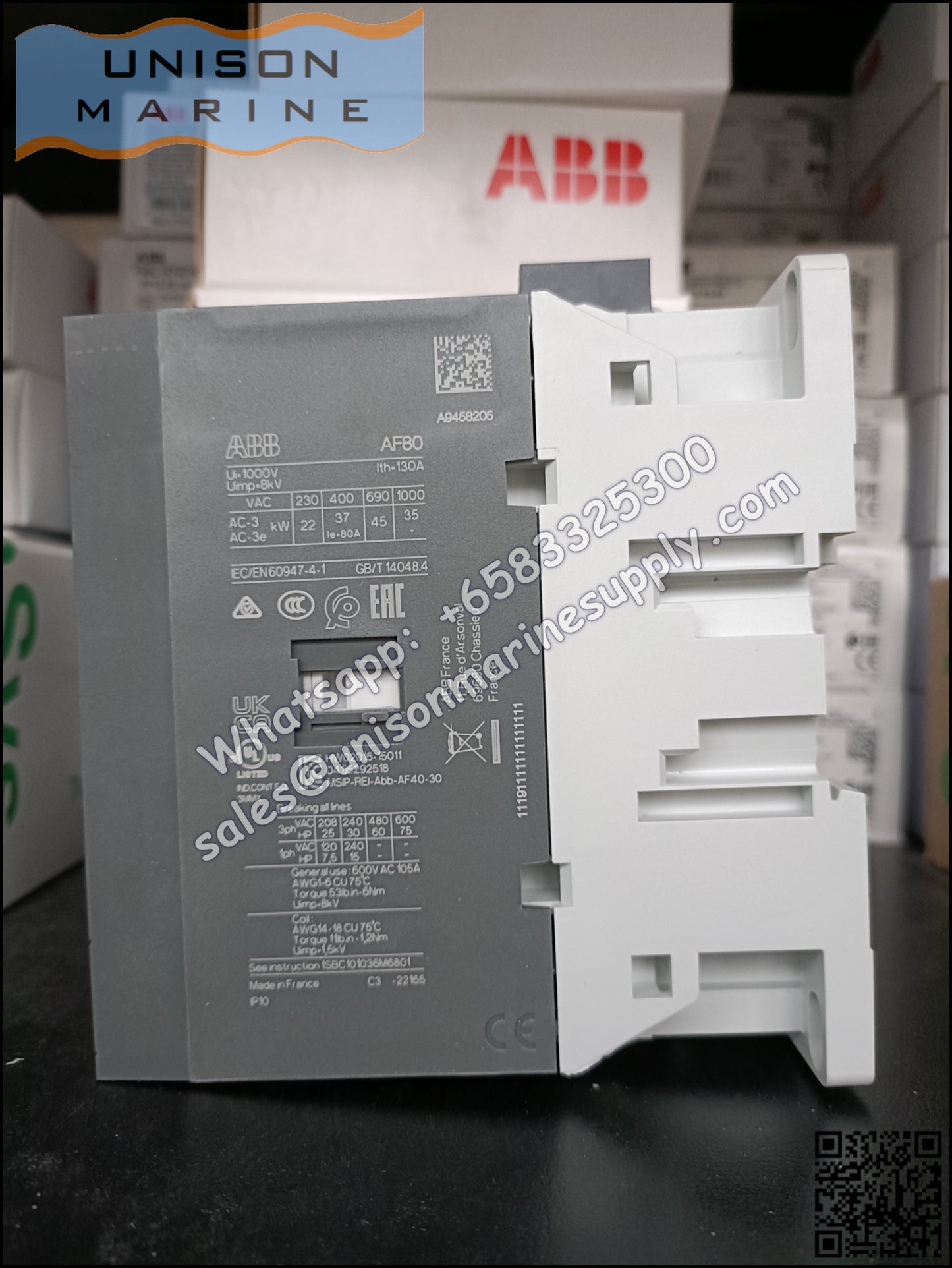 ABB Magnetic Contactors AF Series : AF80-30-00-11