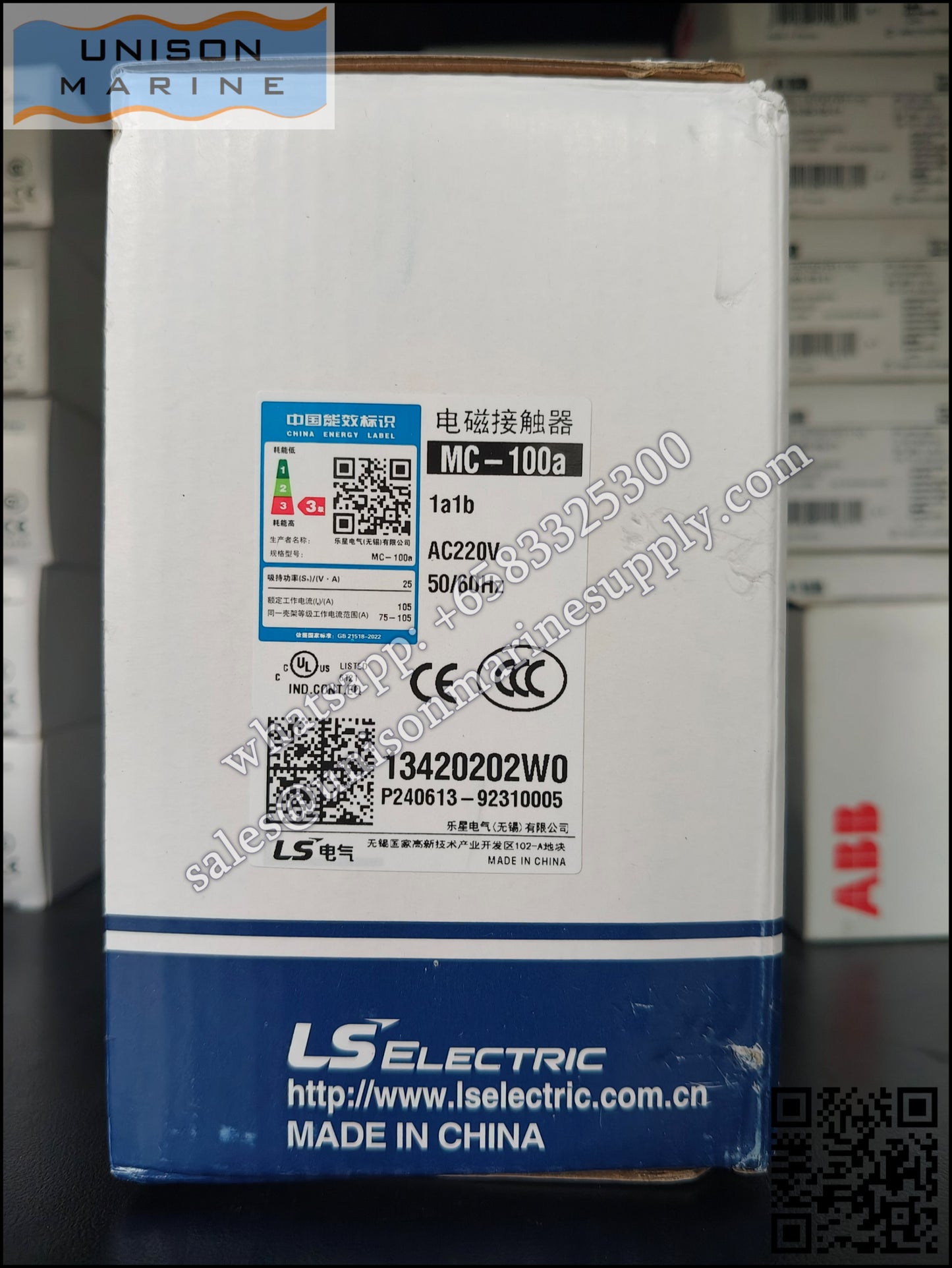 LS ELECTRIC - Contactor MC-100A 220VAC 1A1B