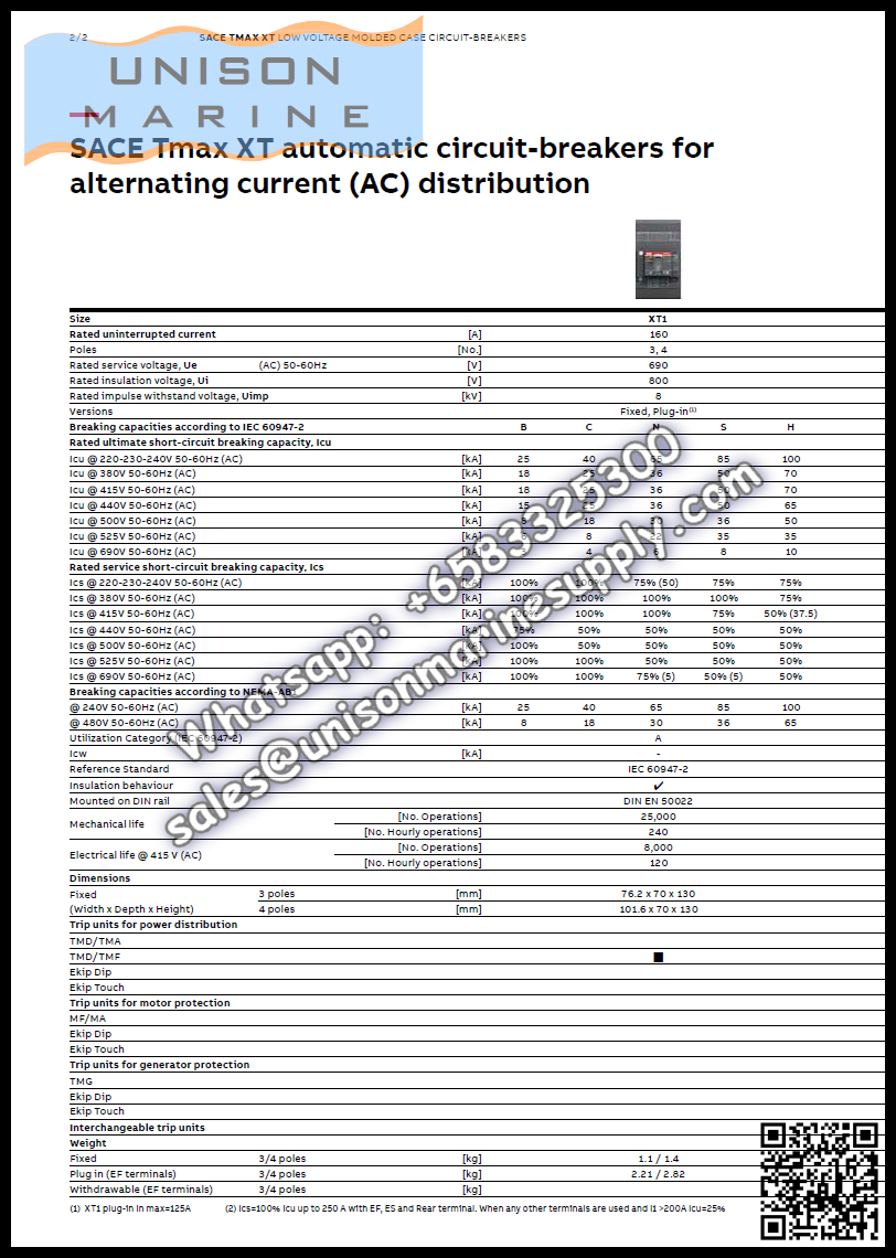 ABB Circuit Breaker(MCCB) : T5H630 PR221DS-LSI R630 FF 3P