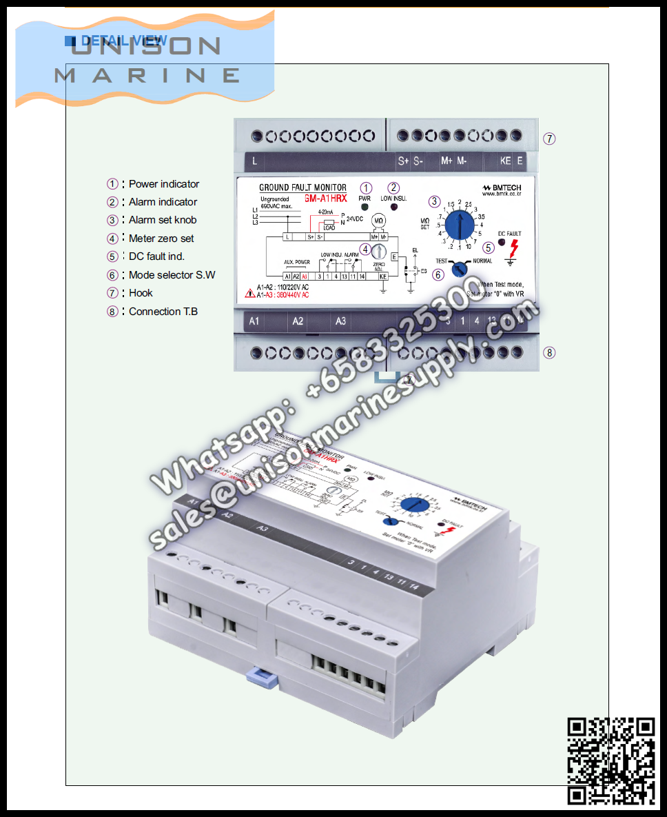 Westronics (LUXCO) Marine insulation resistance monitor : SBAG-202