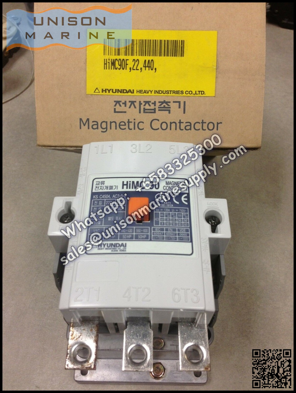 Hyundai Marine Magnetic Contactors HiMC90