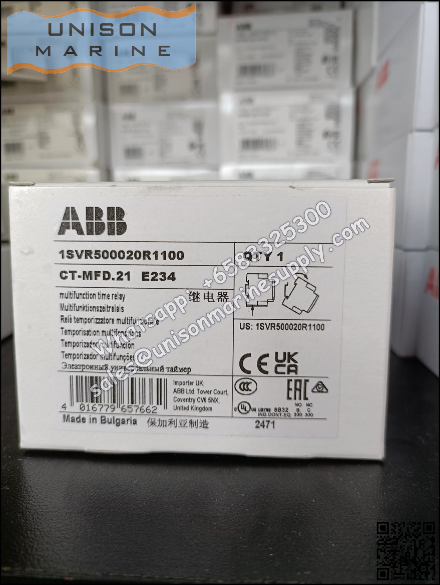 ABB Marine MultifunctionTime Relay CT-MFD.21 2c/o 0.05s-100h