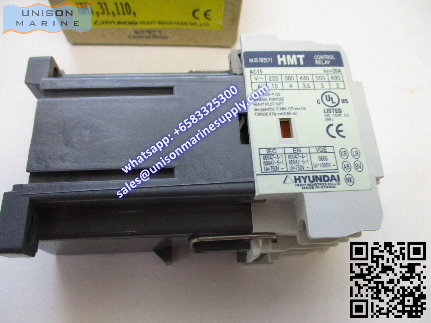 Hyundai Marine Control Relay(DC operation),HMT31
