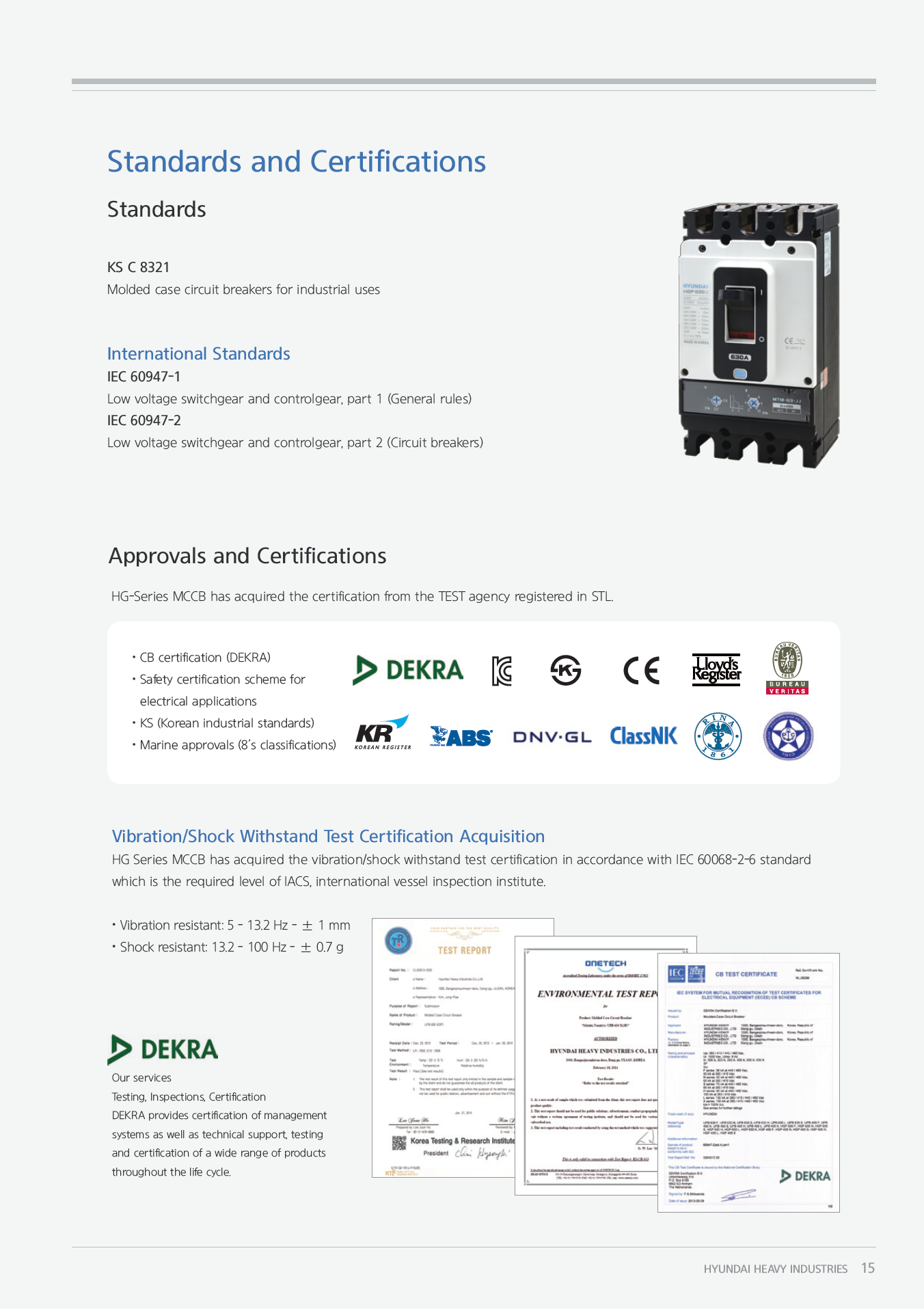 Hyundai Marine Circuit Breaker (MCCB) - HGP400F 3P Fixed / Plug-in Type