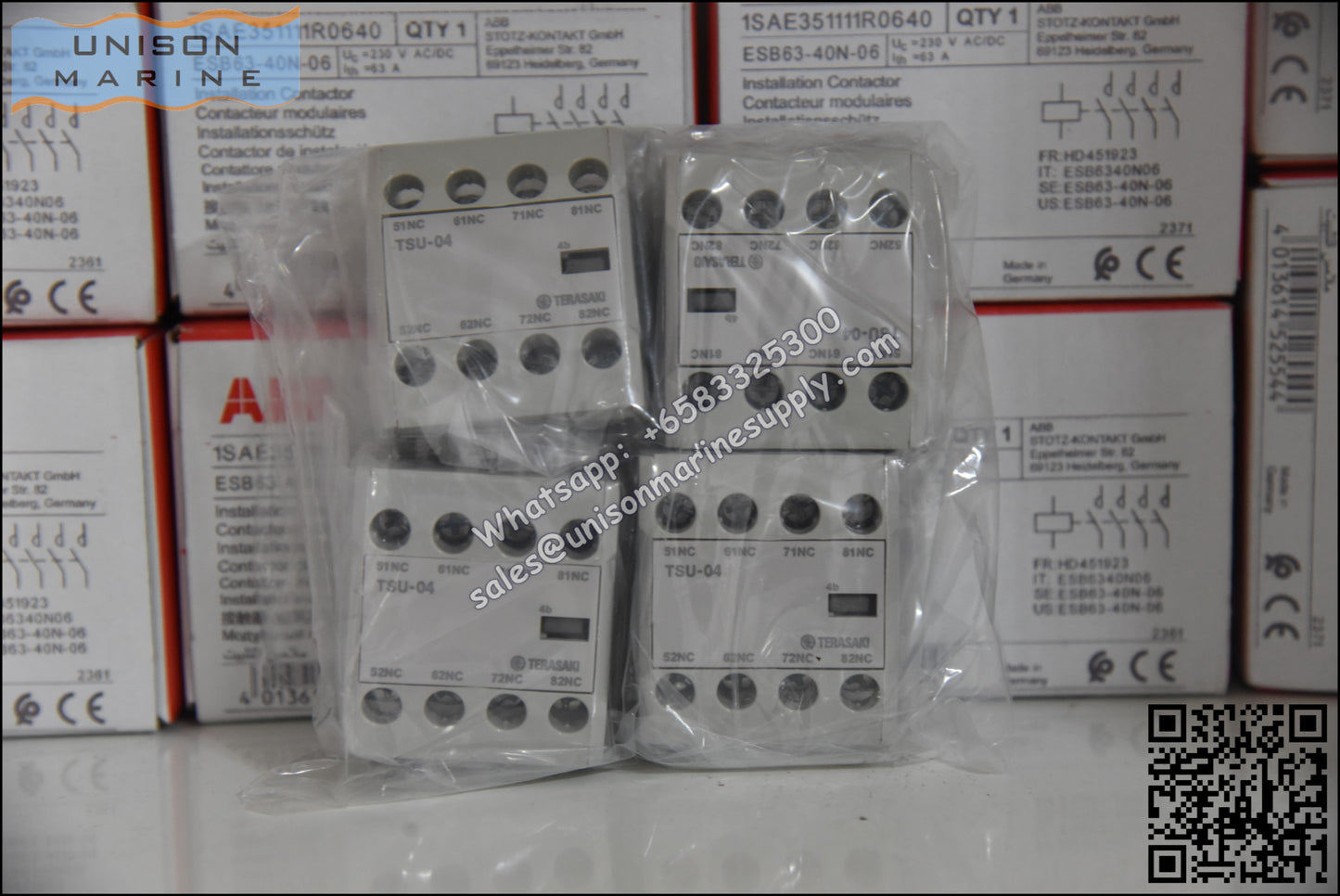 TERASAKI Marine Magnetic Contactors Auxiliary Contact Block,TSU-04