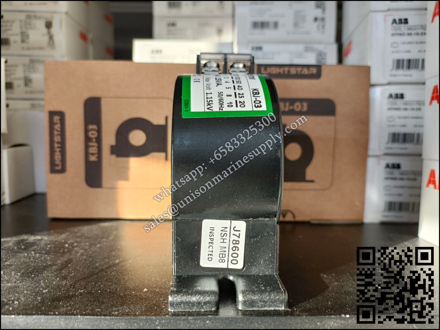 LIGHTSTAR Current Transformer KBJ-03 Class 1.0 250/5A 15VA
