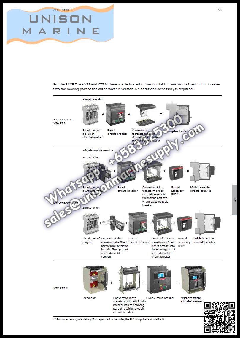 ABB Circuit Breaker(MCCB) : T5H630 PR221DS-LSI R630 FF 3P