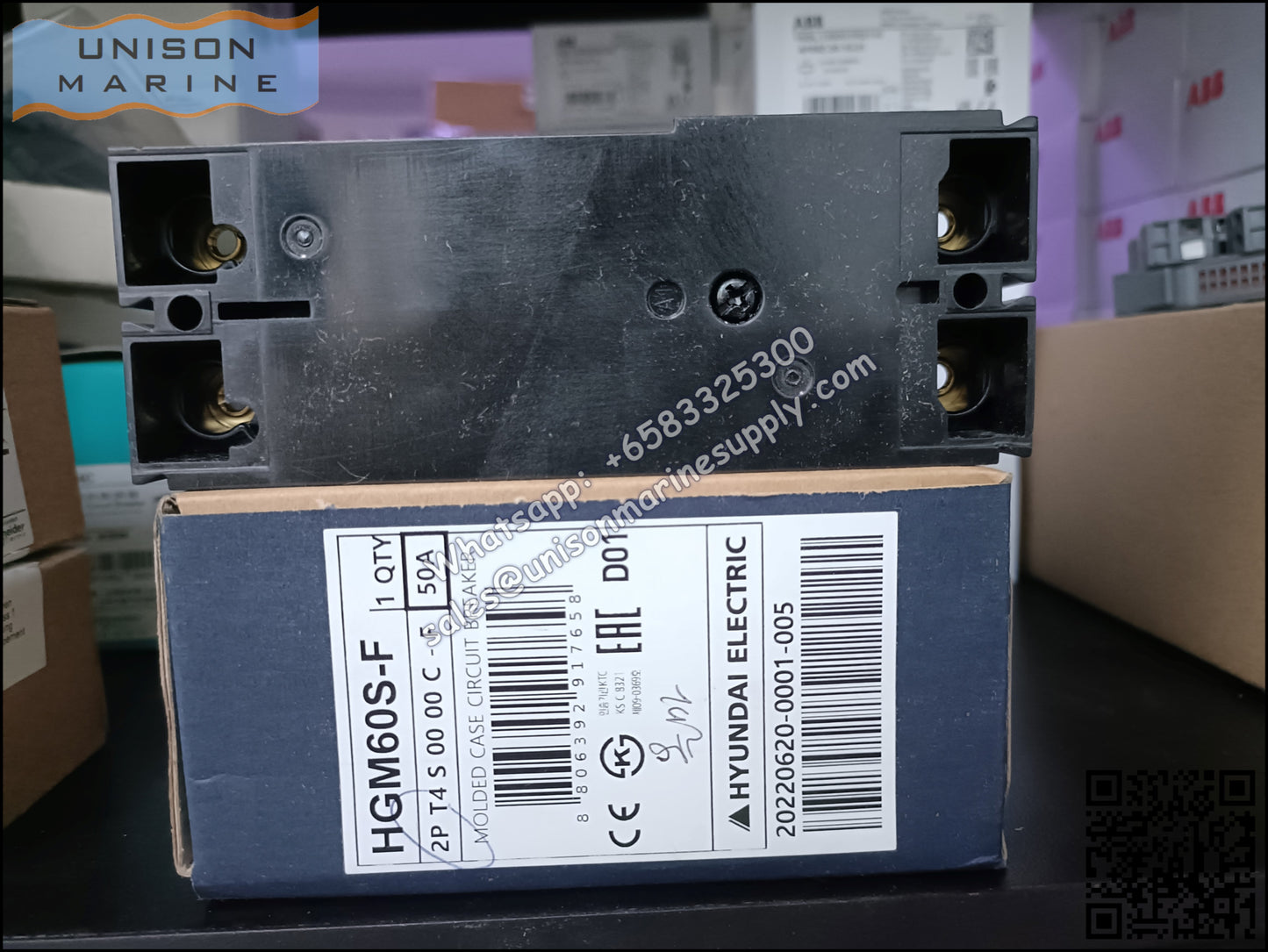 Hyundai Marine Circuit Breaker (MCCB) - HGM60S 2P Fixed / Plug-in Type
