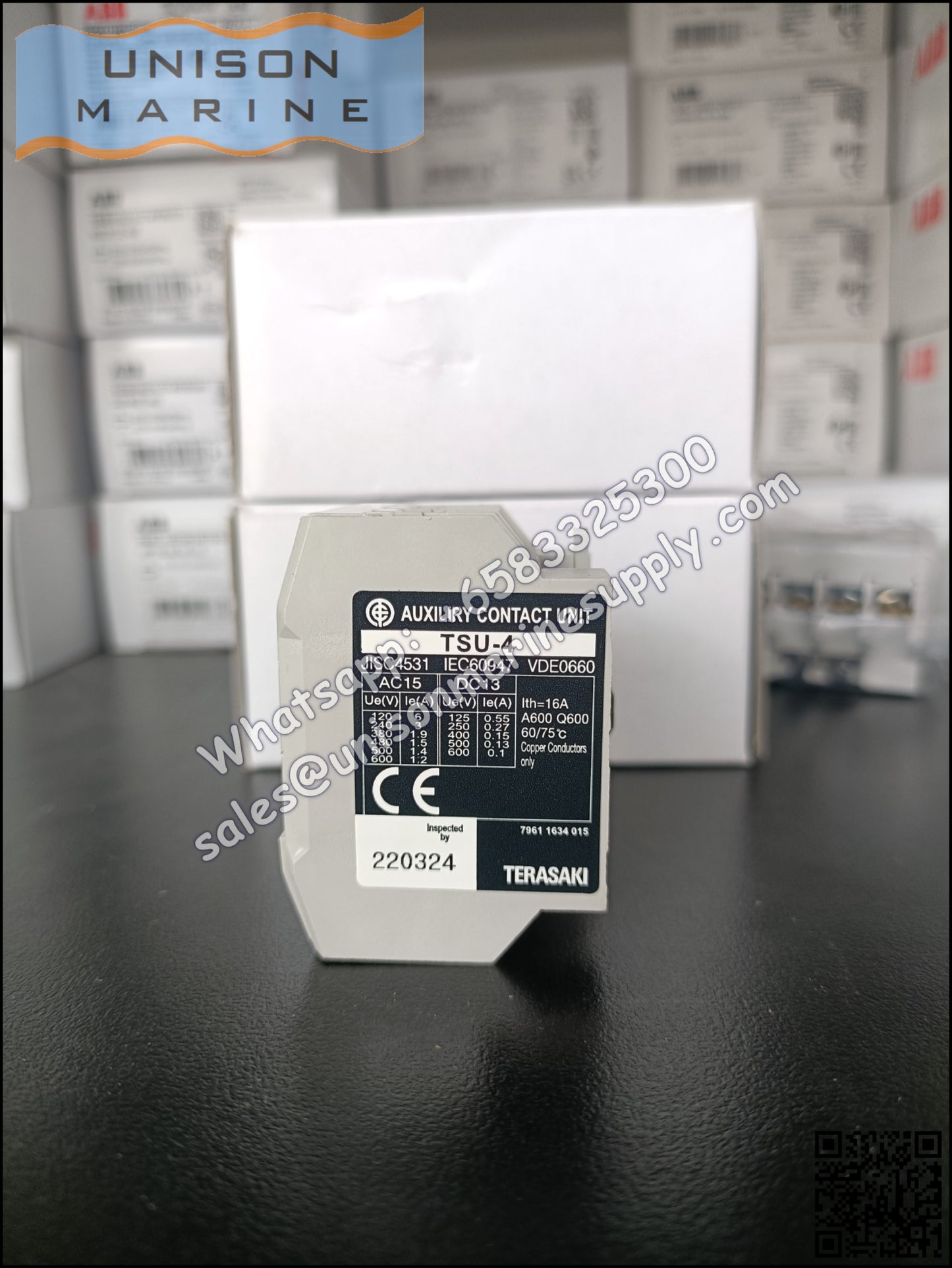 TERASAKI Marine Magnetic Contactors Auxiliary Contact Block,TSU-22