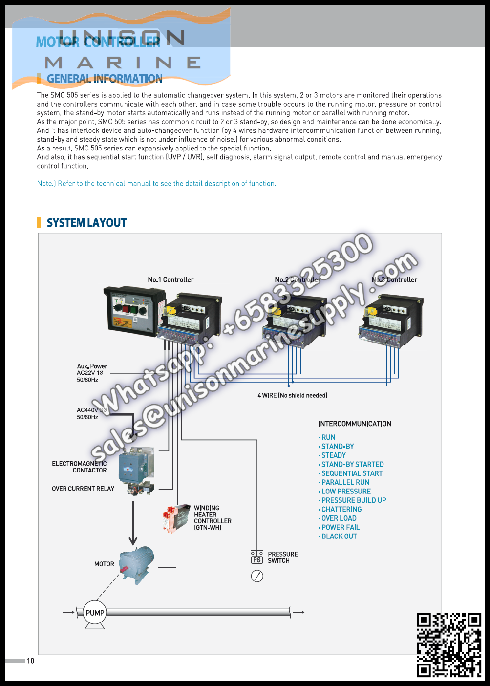 Westronics(LUXCO)Marine motor controller : SMC-505