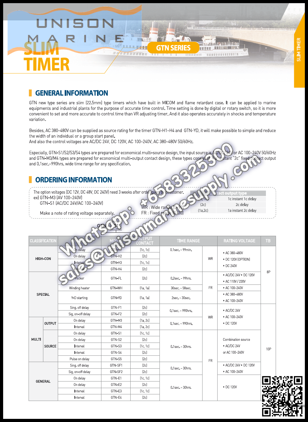 Westronics (LUXCO)Marine Slim Timer : GTN-S3