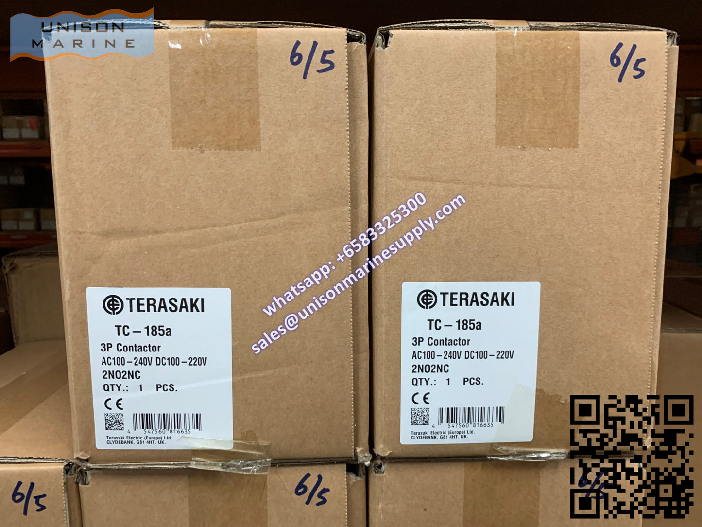 TERASAKI Marine Magnetic Contactors,TC-185a