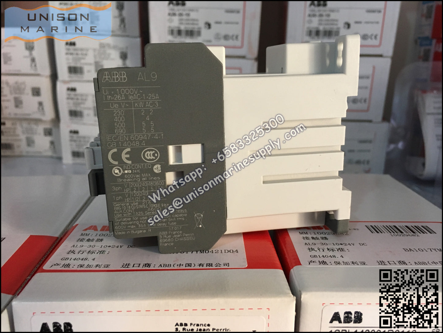 ABB Magnetic Contactors AL Series : AL9-30-10 / AL9-30-01