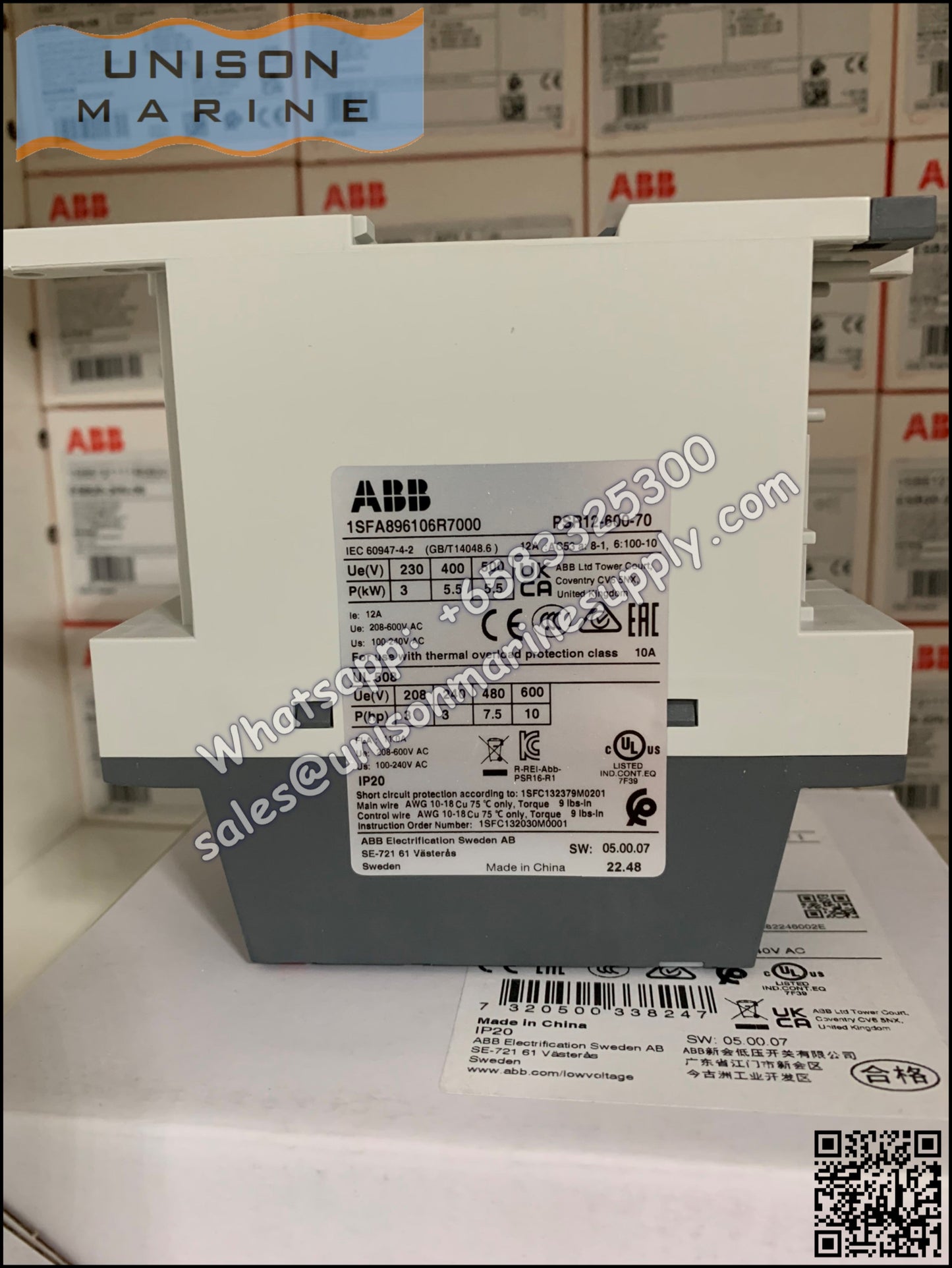 ABB PSR Softstarter PSR16-600-70 / PSR16-600-11