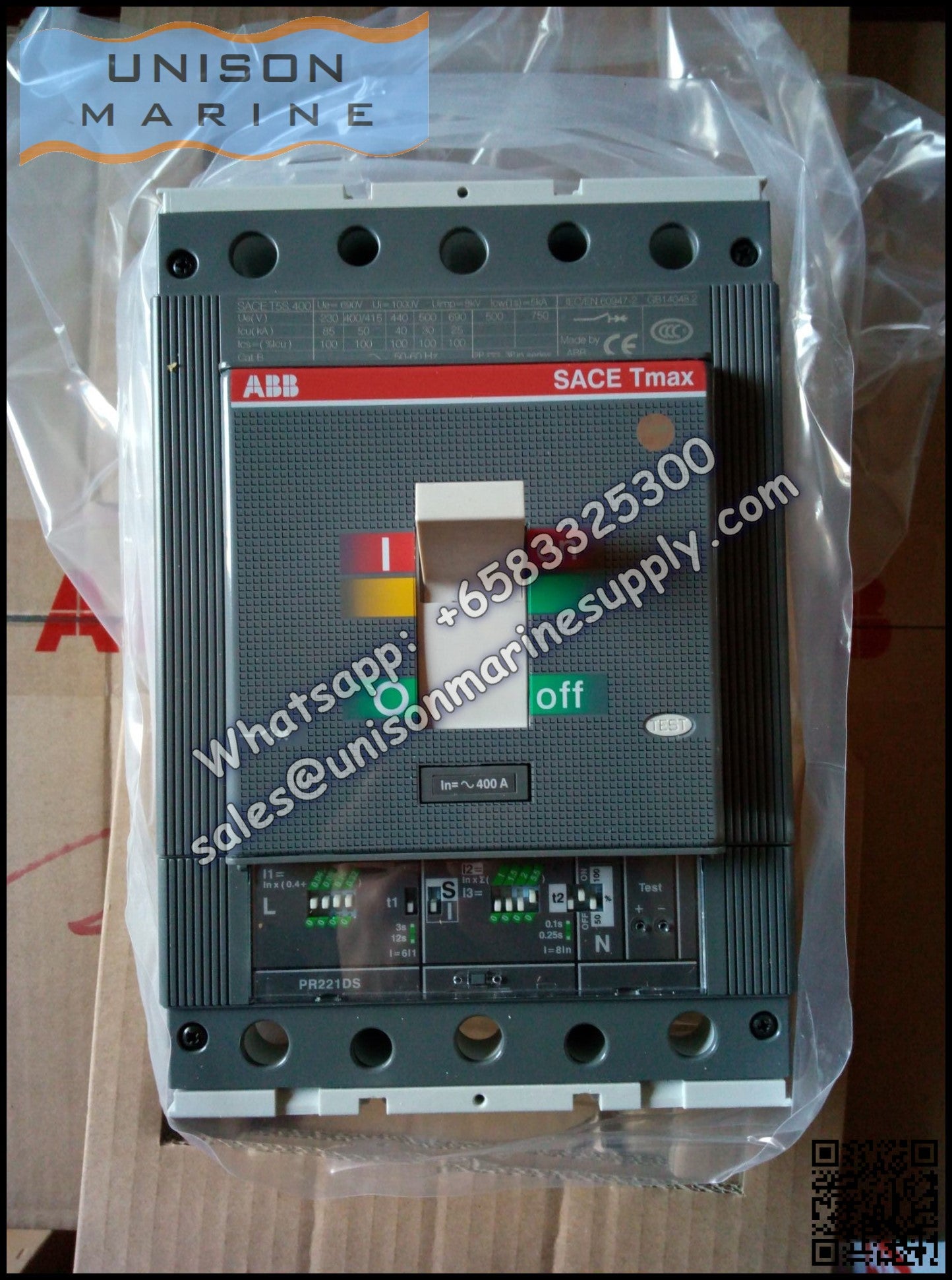 ABB Circuit Breaker(MCCB) :  T5S630 PR221DS-I R630 FF 3P