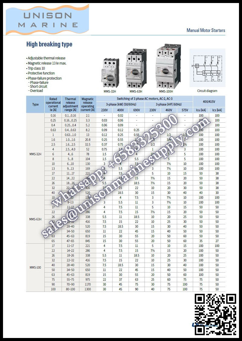 LS Manual Motor Starters(MMS):MMS-32H （18-26A）