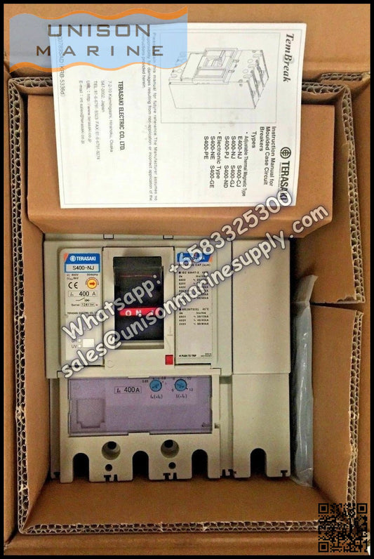 TRASAKI Marine Circuit Breaker (MCCB): S400-NJ 400A 3P Fixed / Plug-in Type
