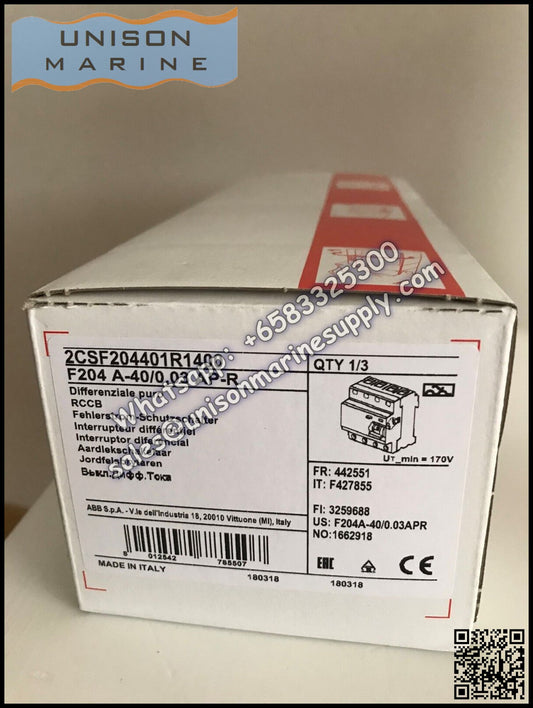ABB Residual Current Circuit Breaker(RCCB) F204 A-40/0.03 AP-R 2CSF204401R1400