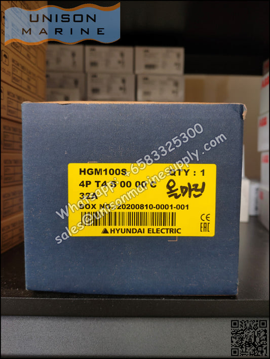 Hyundai Marine Circuit Breaker (MCCB) - HGM125S 4P Fixed Type