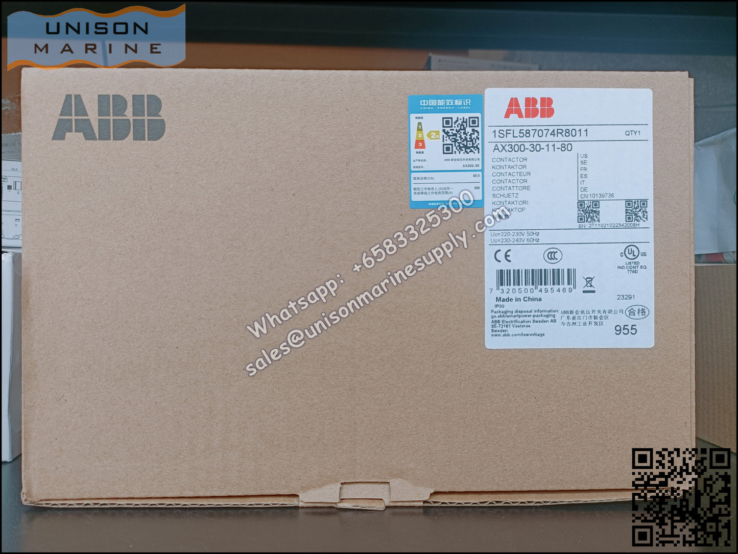 ABB Magnetic Contactors AX Series : AX300-30-11