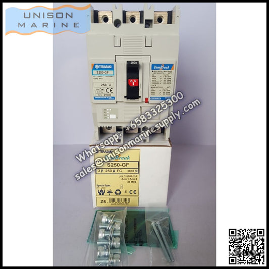 TRASAKI Marine Circuit Breaker (MCCB): S250-GF 250A 3P Fixed / Plug-in Type