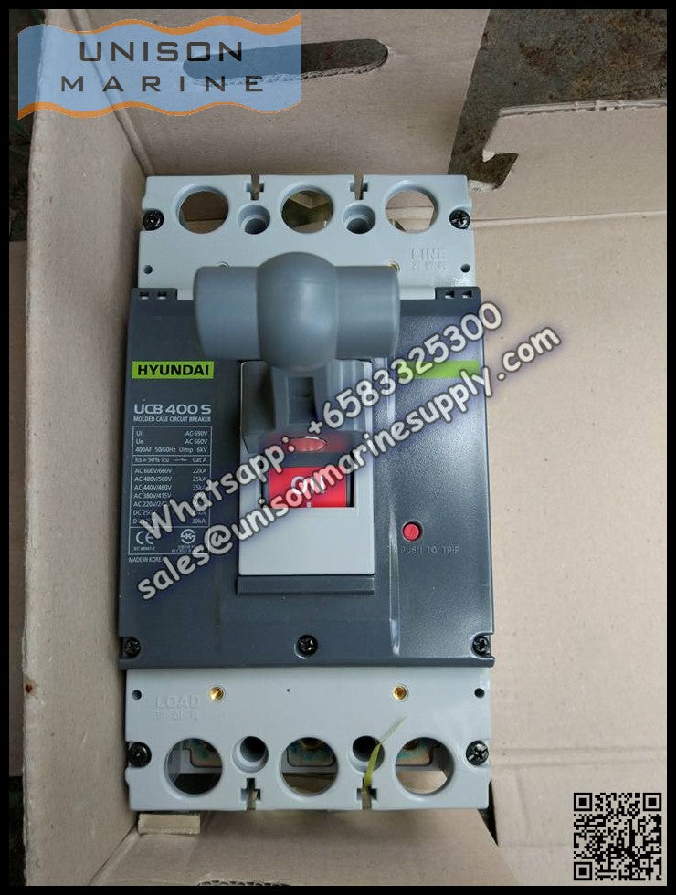 Hyundai Marine Circuit Breaker (MCCB) - UCB400S 3P Fixed / Plug-in Type