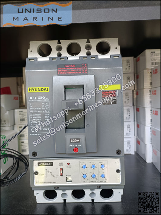 Hyundai Marine Circuit Breaker (MCCB) - UPB630L 3P Fixed / Plug-in Type