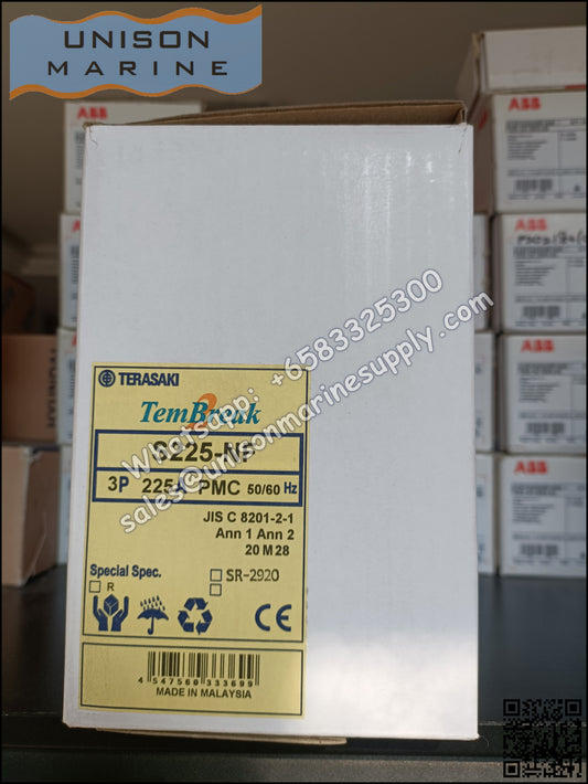 TERASAKI Molded Case Circuit Breaker, MCCB: S225-NF 3P 225A PMC