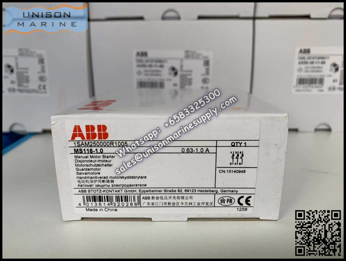 ABB Manual Motor Starter MS116-1.0 1SAM250000R1005