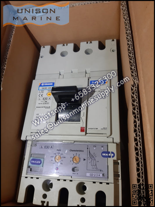 TRASAKI Marine Circuit Breaker (MCCB): S630-CE 630A 3P Fixed / Plug-in Type
