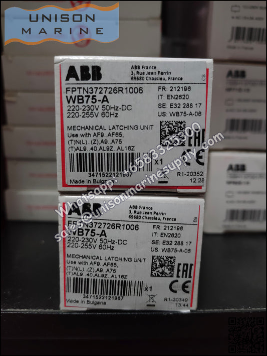 ABB Contactors Accessories Mech Latch WB75-A
