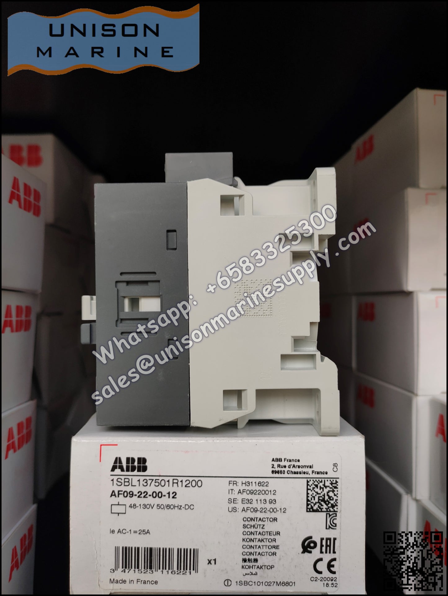 ABB Magnetic Contactors AF Series : AF09-22-00