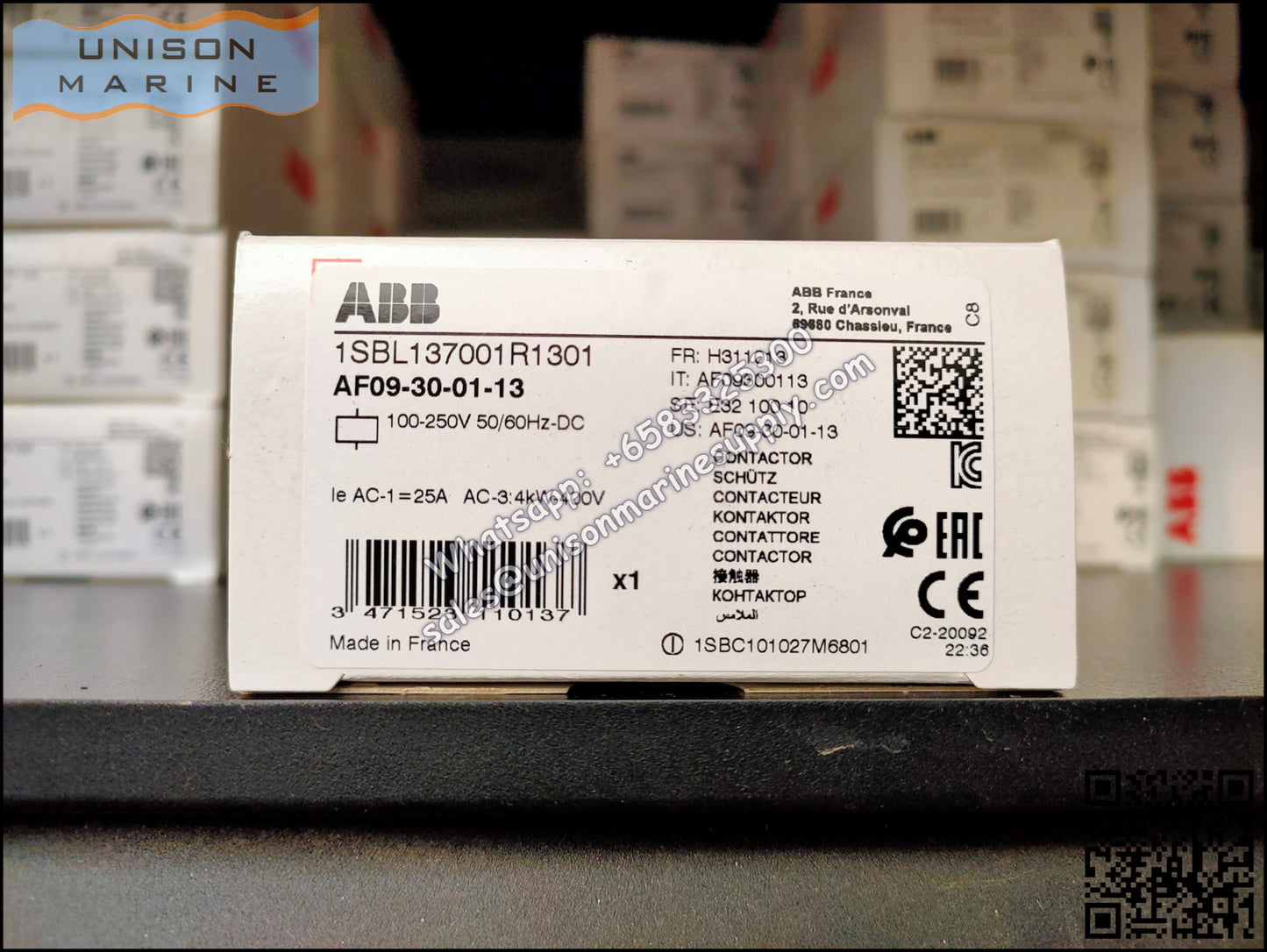 ABB Magnetic Contactors AF Series : AF09-30-01