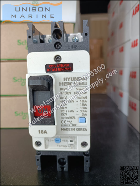 Hyundai Marine Circuit Breaker (MCCB) - HGM100E 2P Fixed / Plug-in Type