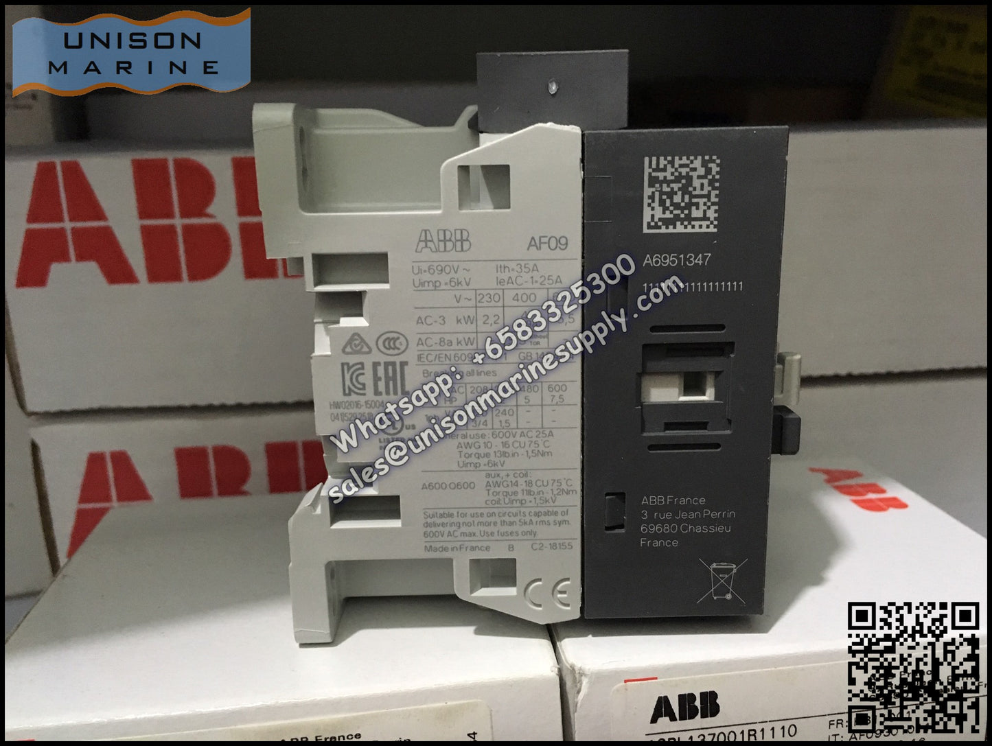 ABB Magnetic Contactors AF Series : AF09-30-10-11