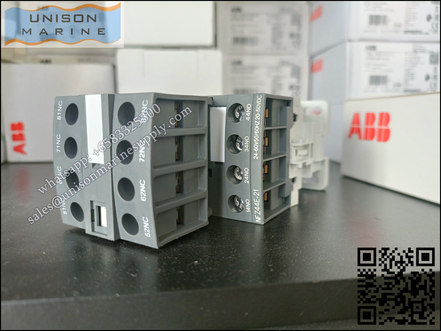 ABB Magnetic Contactors Relay :  NFZ44E-21 24-60V50/60HZ 20-60VDC , 1SBH136001R2144