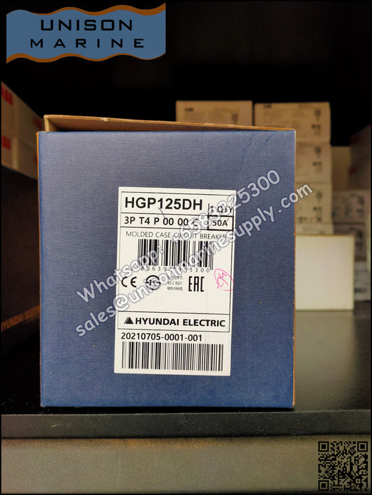 Hyundai Marine Circuit Breaker (MCCB) - HGP125DH 3P Fixed / Plug-in Type