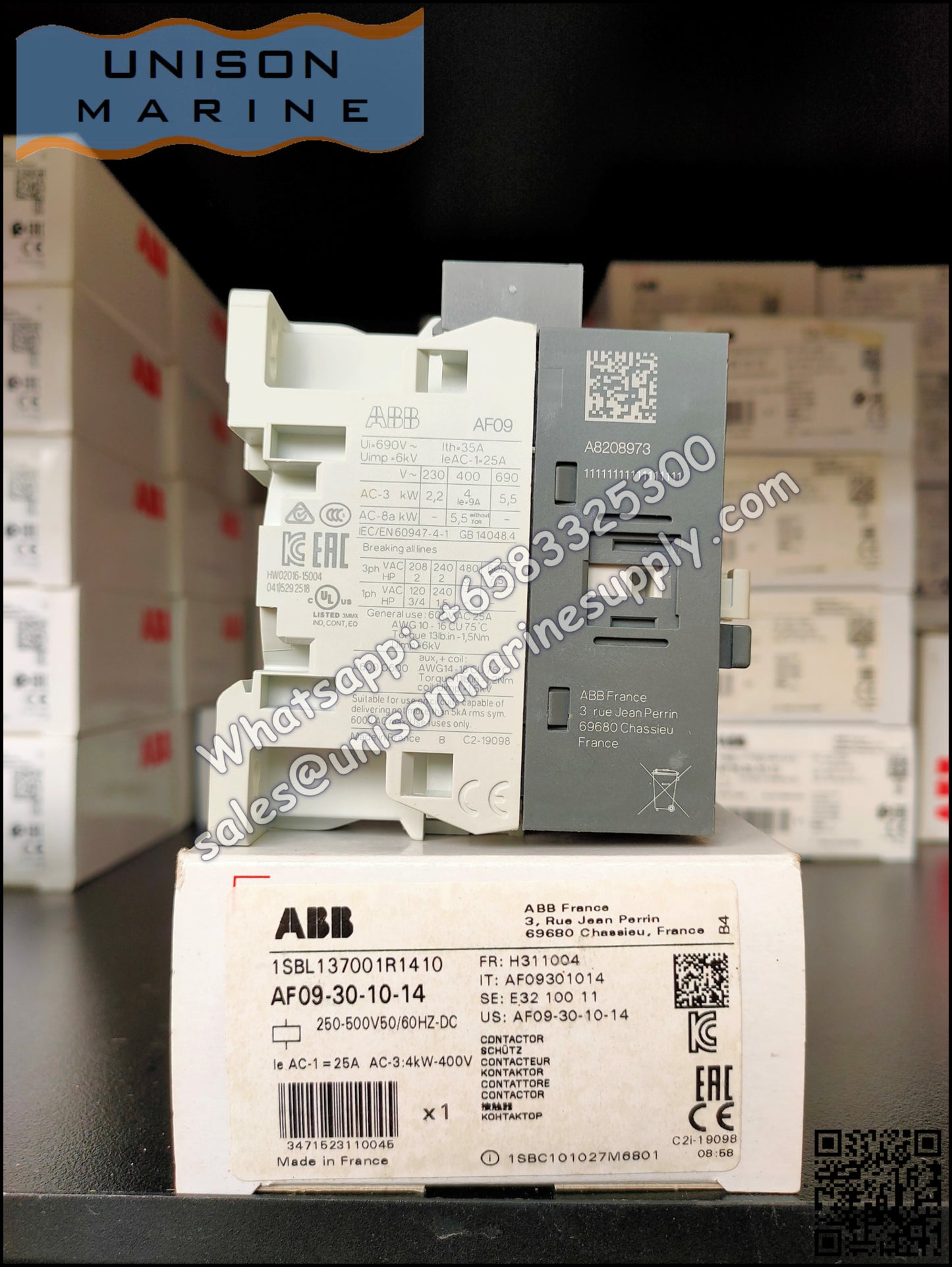 ABB Magnetic Contactors AF Series : AF09-30-10-14