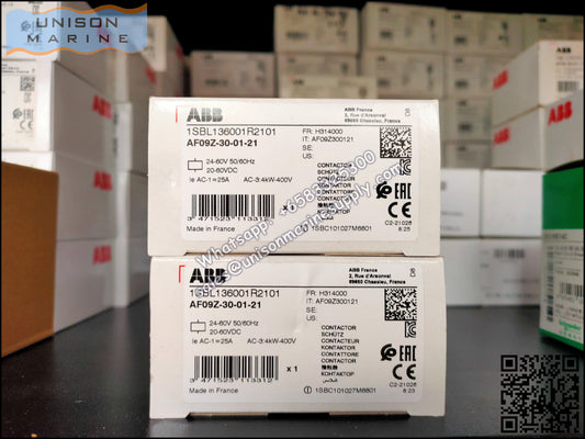 ABB Magnetic Contactors AF Series : AF09Z-30-01
