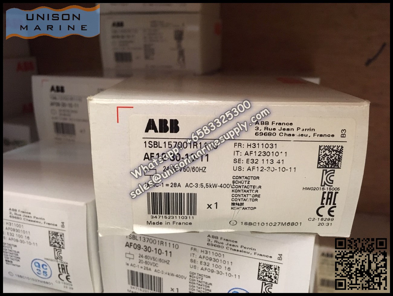 ABB Magnetic Contactors AF Series : AF12-30-10-11